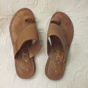 Brown Leather Sandals Free People Size 39